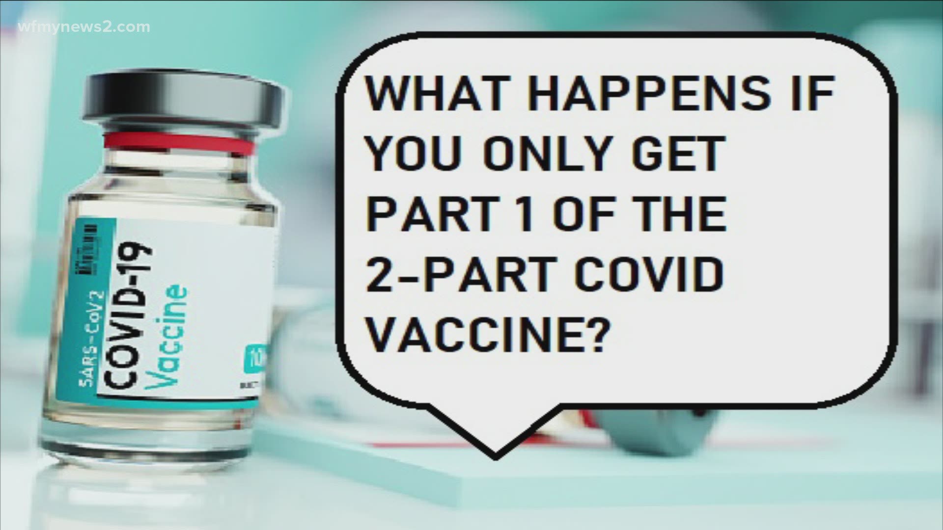 The COVID-19 vaccine is a two dose vaccine, but what really happens if you just take one dose?