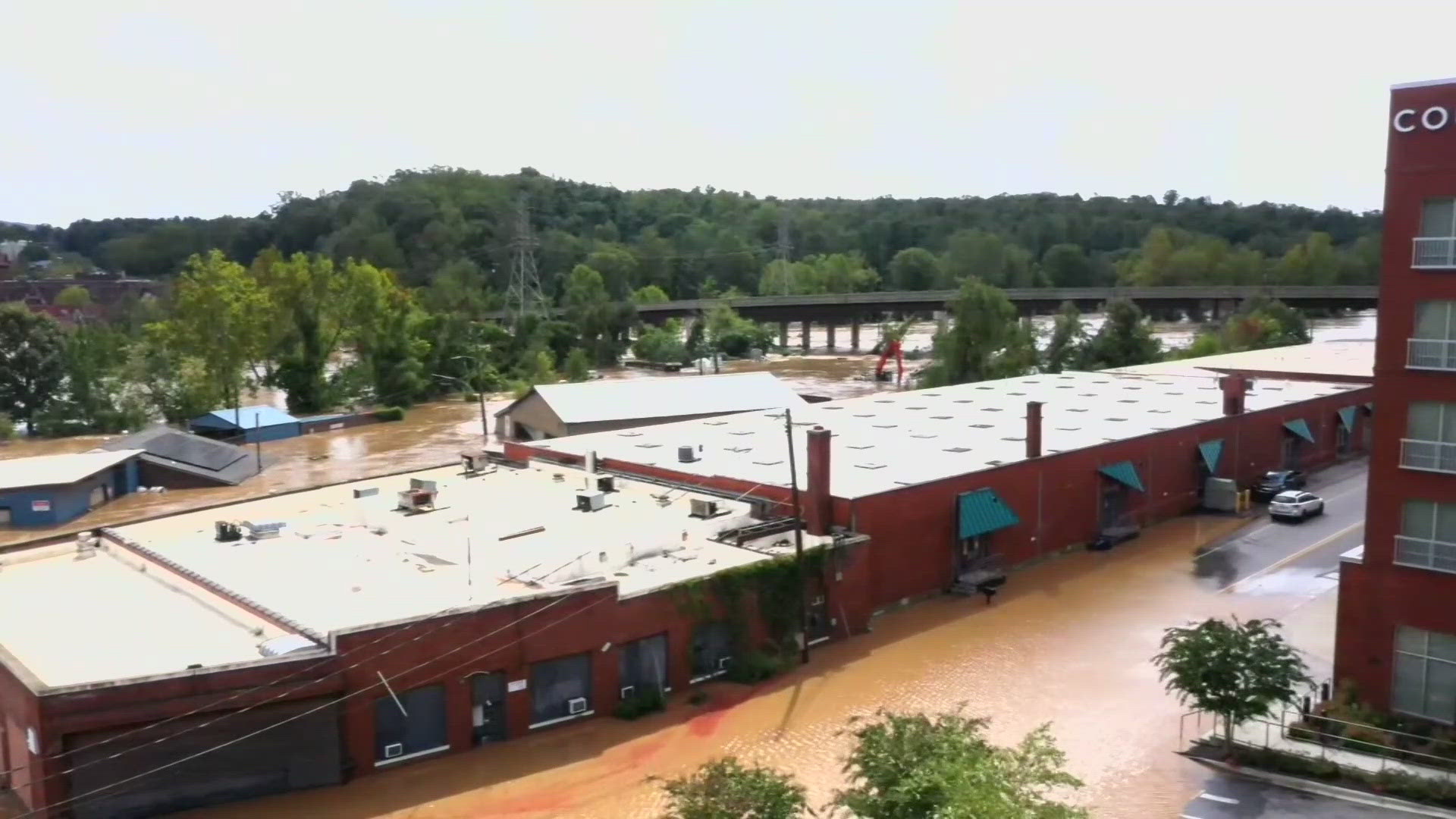 Authorities have struggled to get supplies to isolated areas, including the city of Asheville, after the storm flooded parts of North Carolina.