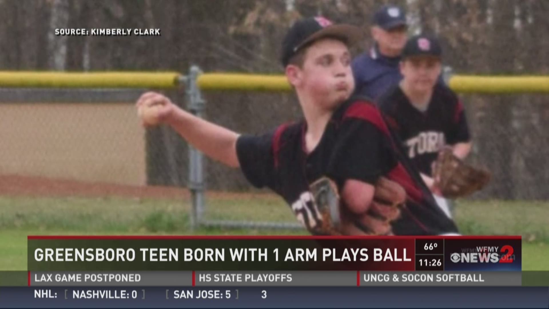 Greensboro Teen Born With 1 Arm Plays Ball
