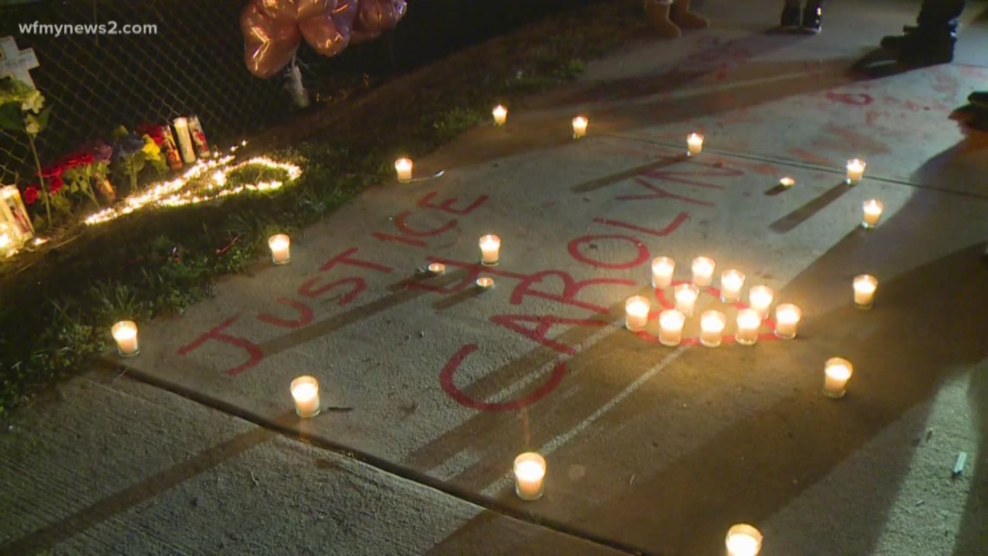 They brought candles, flowers and balloons to the place on south elm eugene where Carolyn Tiger died.