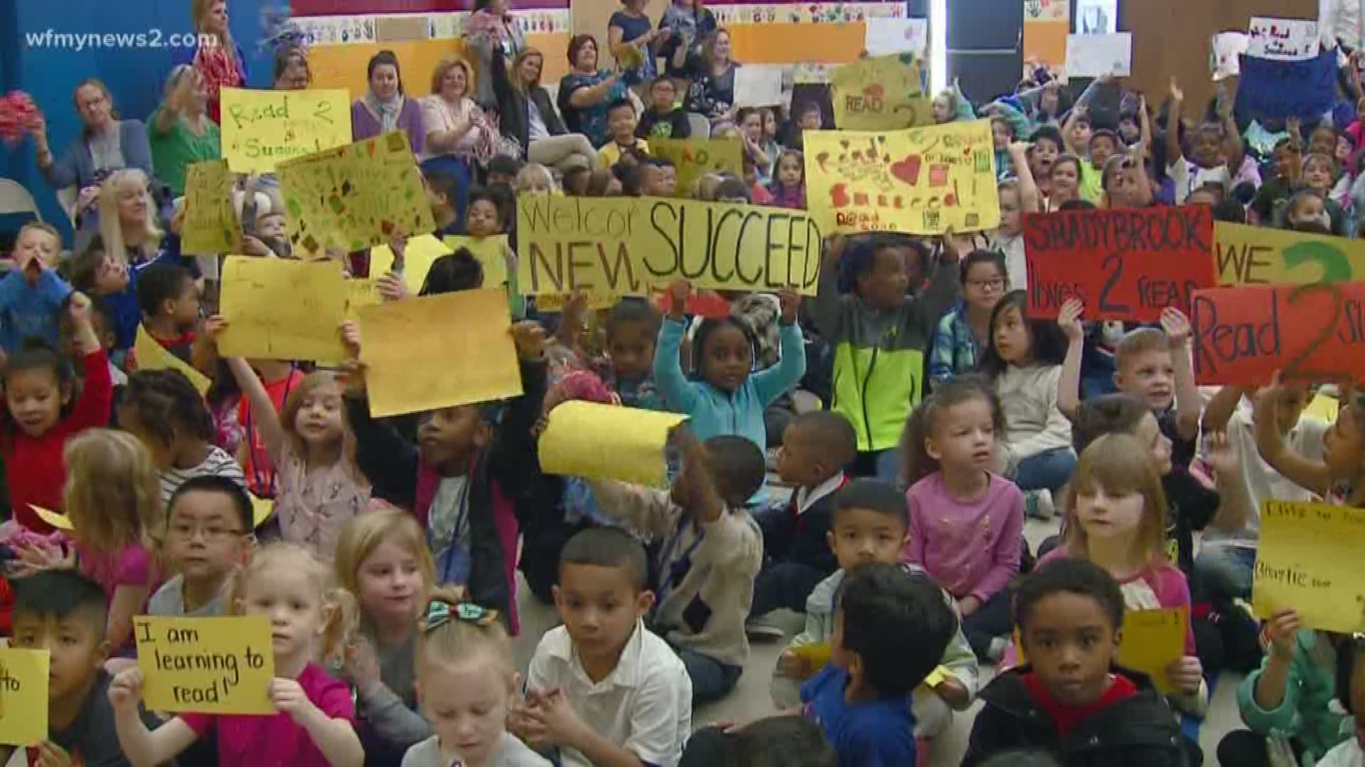 Our Read 2 Succeed is back this week at another great Triad school! We made our way to Shadybrook Elementary.