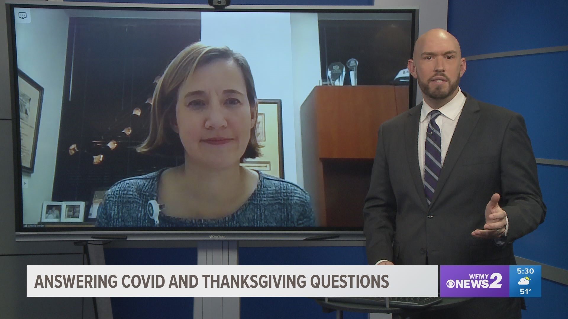 Cone Health’s Dr. Cynthia Snider answers viewer questions about COVID-19 safety for the upcoming holiday.