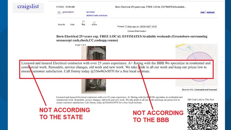 BBB warns of banned & unlicensed contractor: James Born of Born Electric