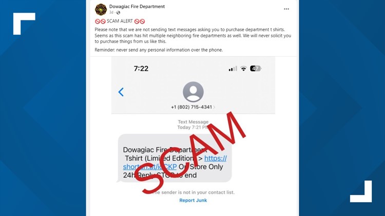 Don't click the link! Scam texts claiming to be from your local fire department are making the rounds