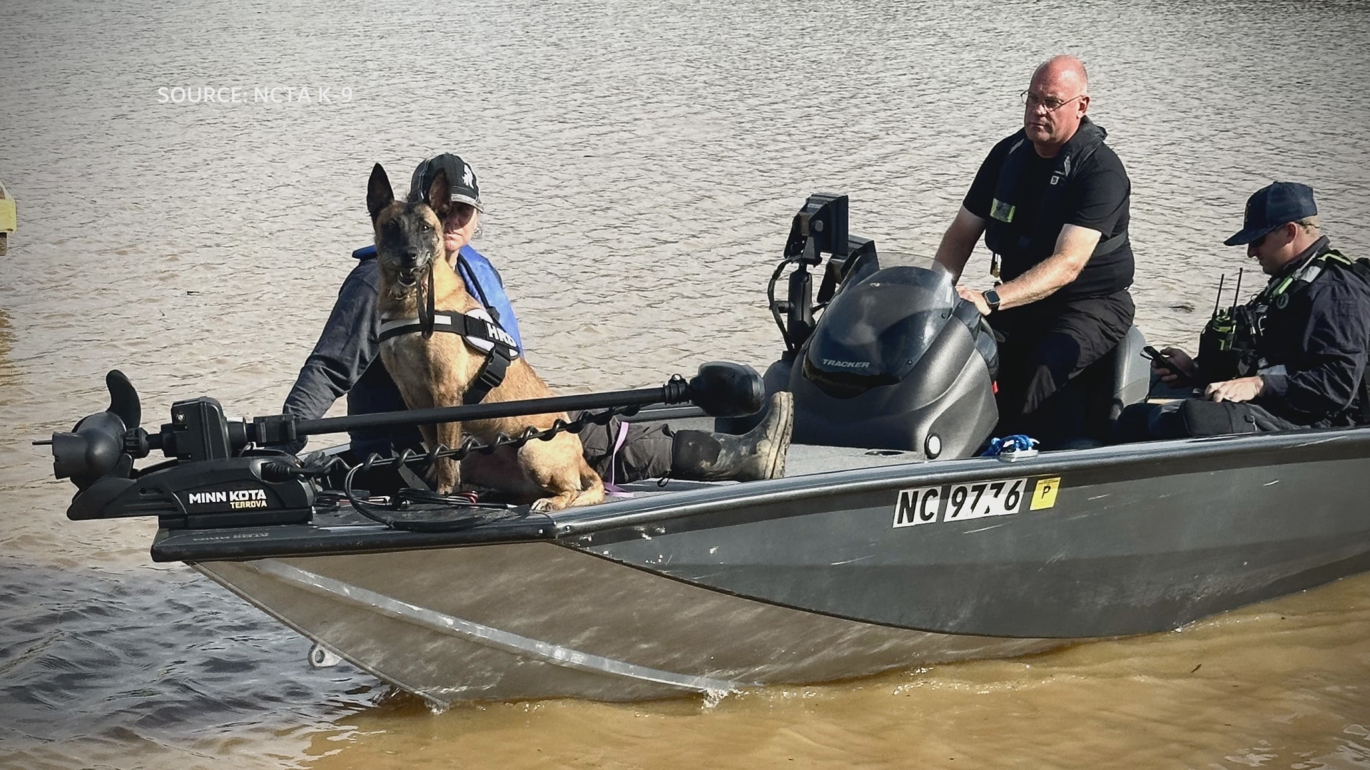 A team of three handlers and four dogs spent a week in Asheville after Hurricane Helene.