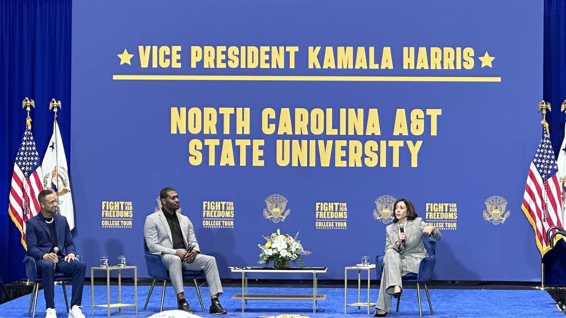 Vice President Kamala Harris makes stop at NC A&T on college tour ...