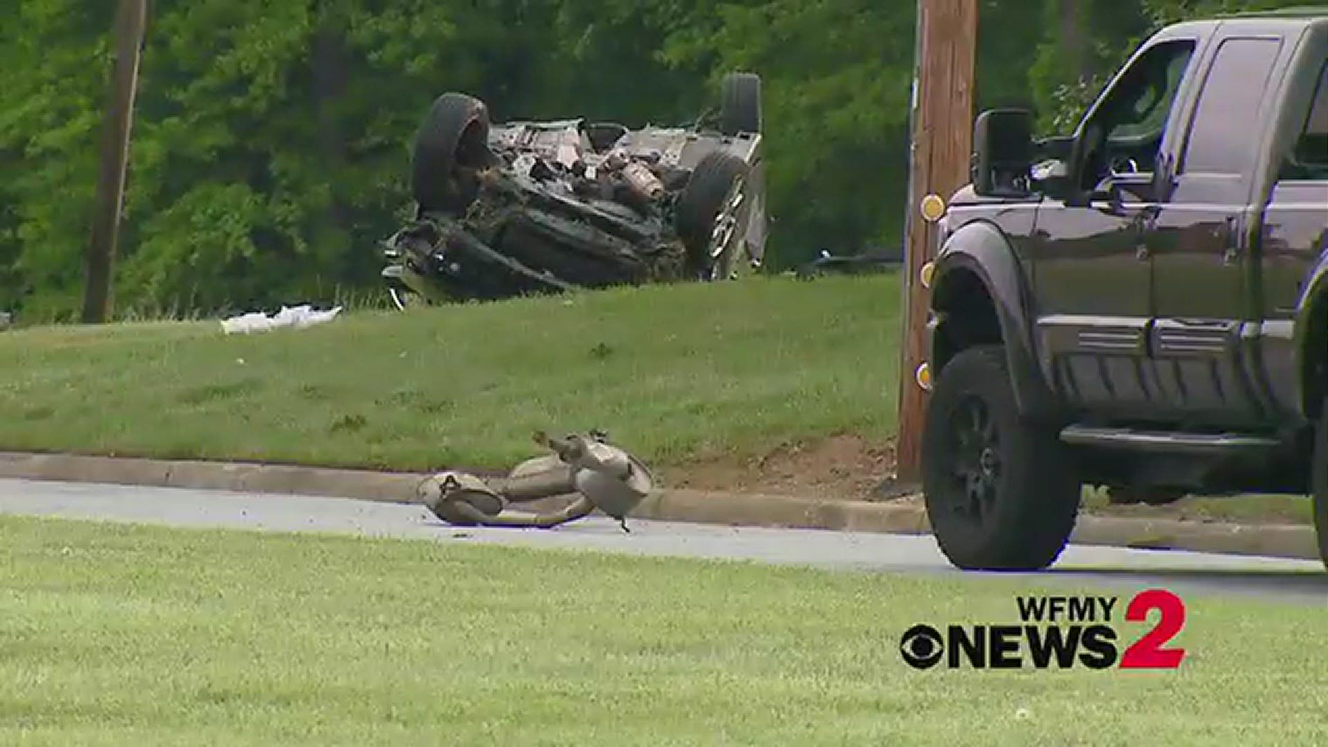 Greensboro police say the single-vehicle crash killed one person and injured three others.