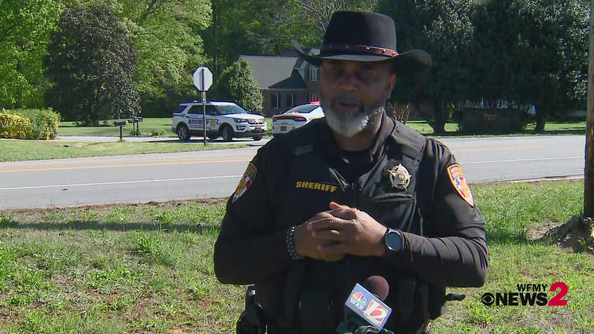 Sheriff Danny Rogers speaks on the man that barricaded himself inside his home in High Point.