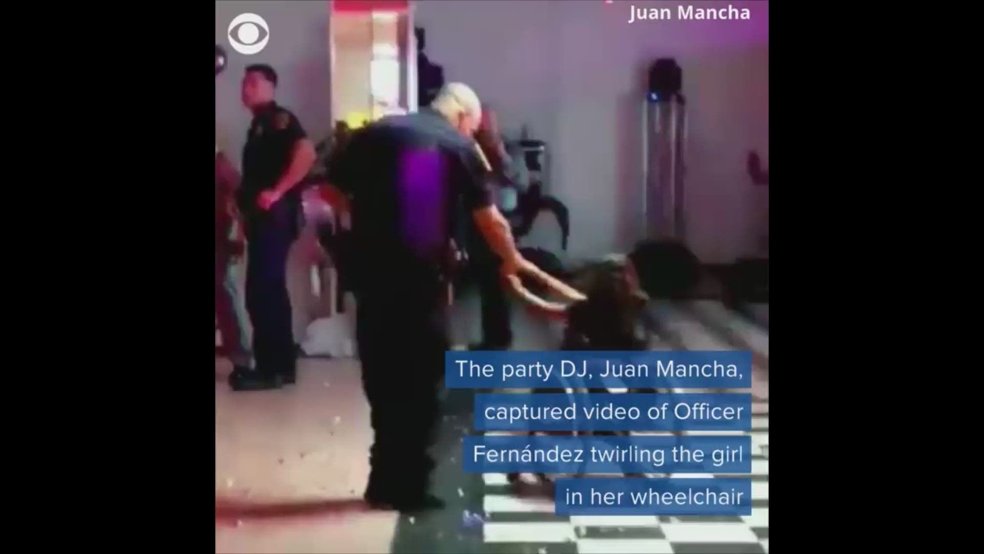 Police Officer Dances With Girl In Wheelchair