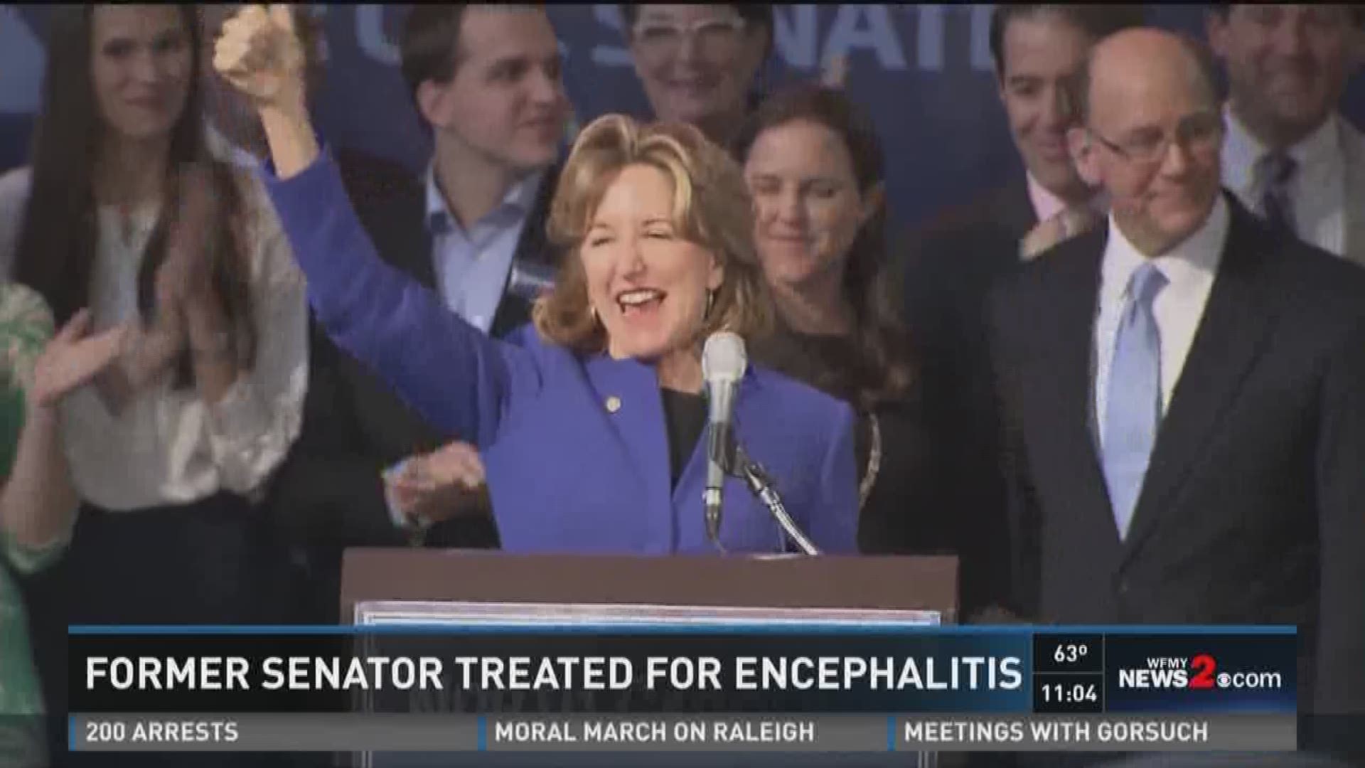 Former Senator Treated for Encephalitis