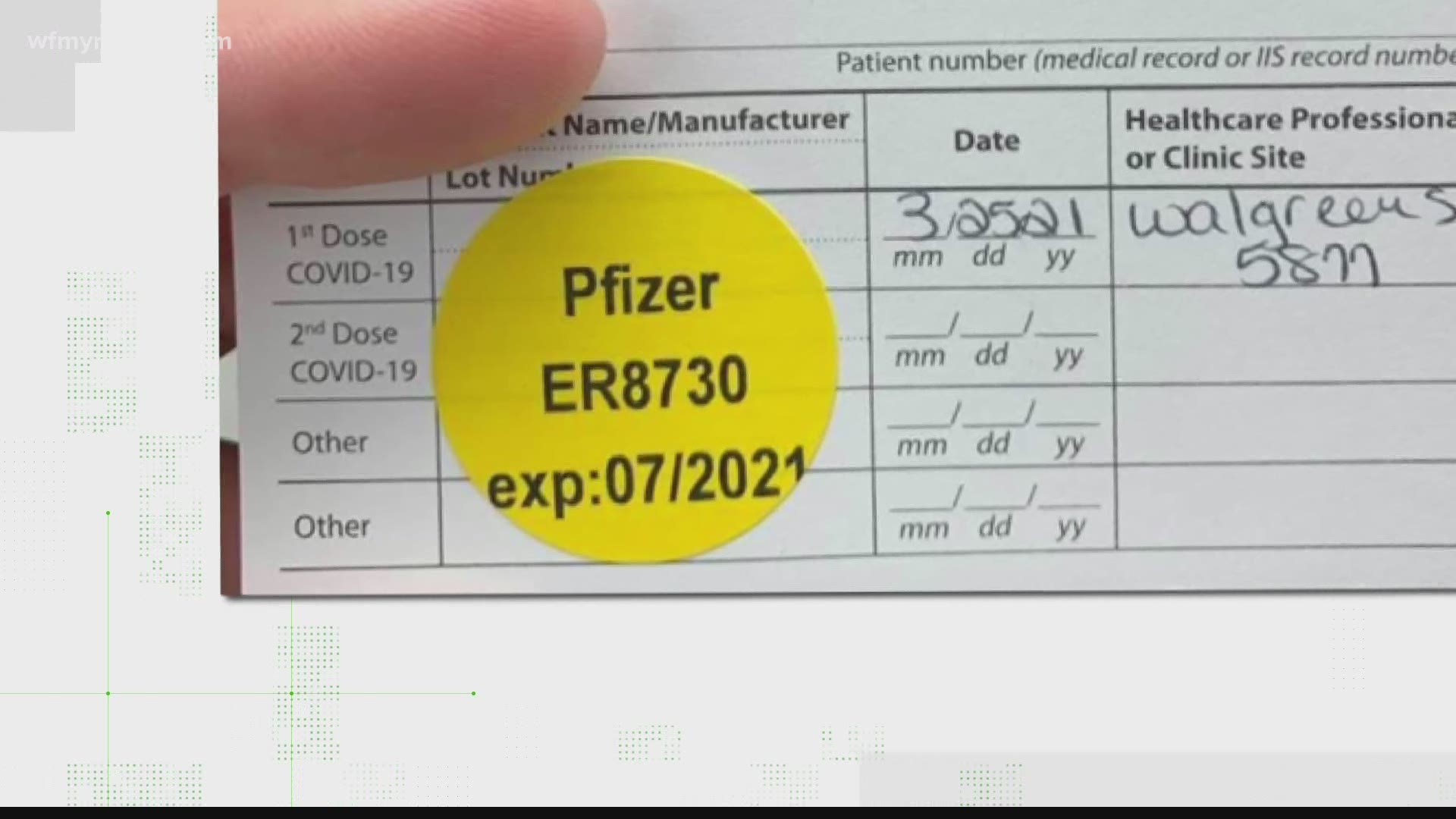 Pfizer vaccine batch number