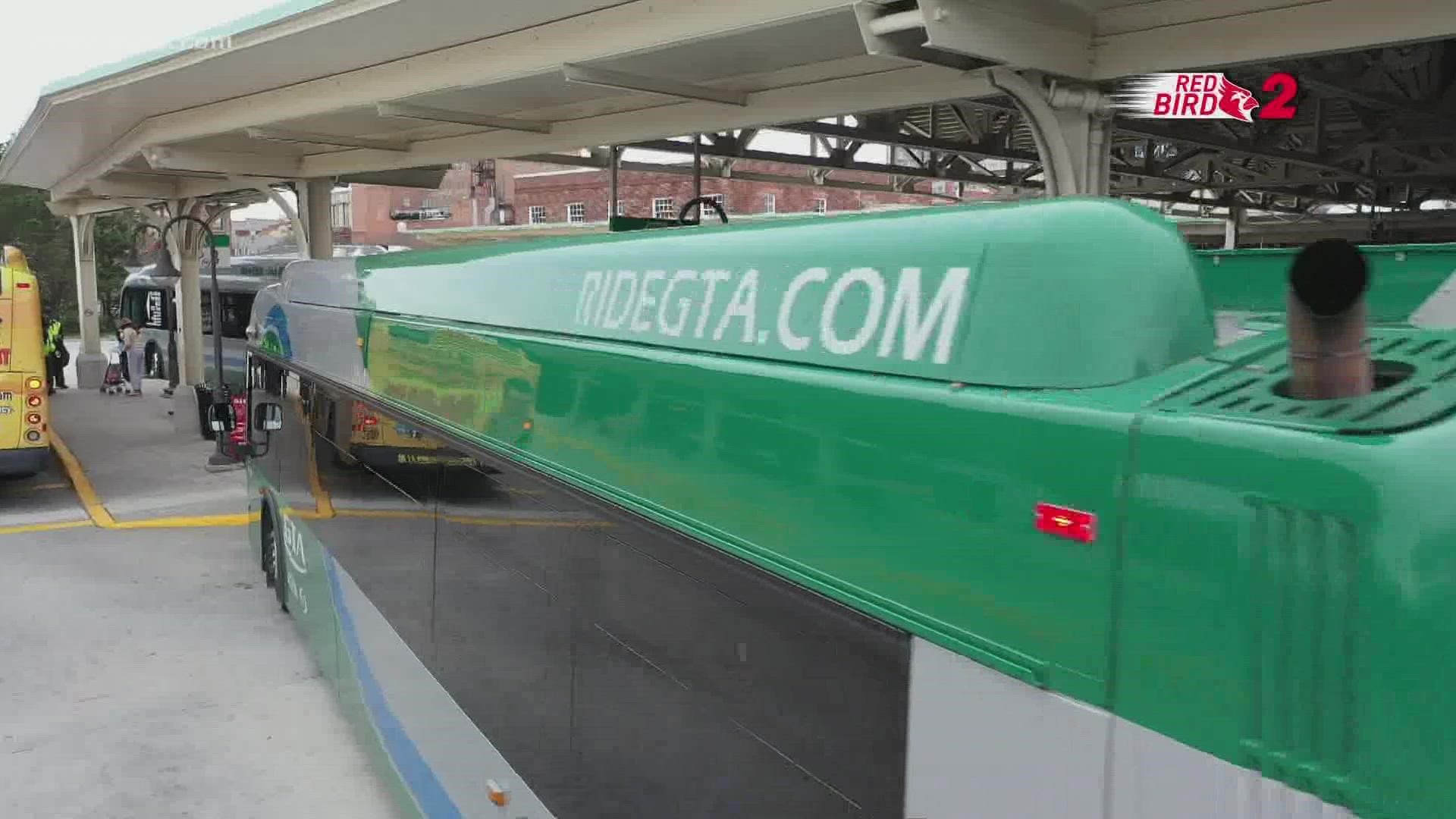 The Greensboro Transit Agency's fare is $1.50 per trip with free transfers.