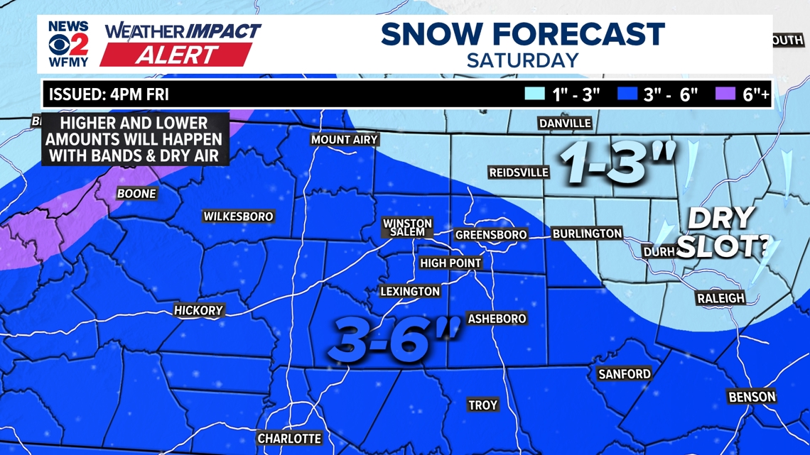 How much snow can I expect, and when?