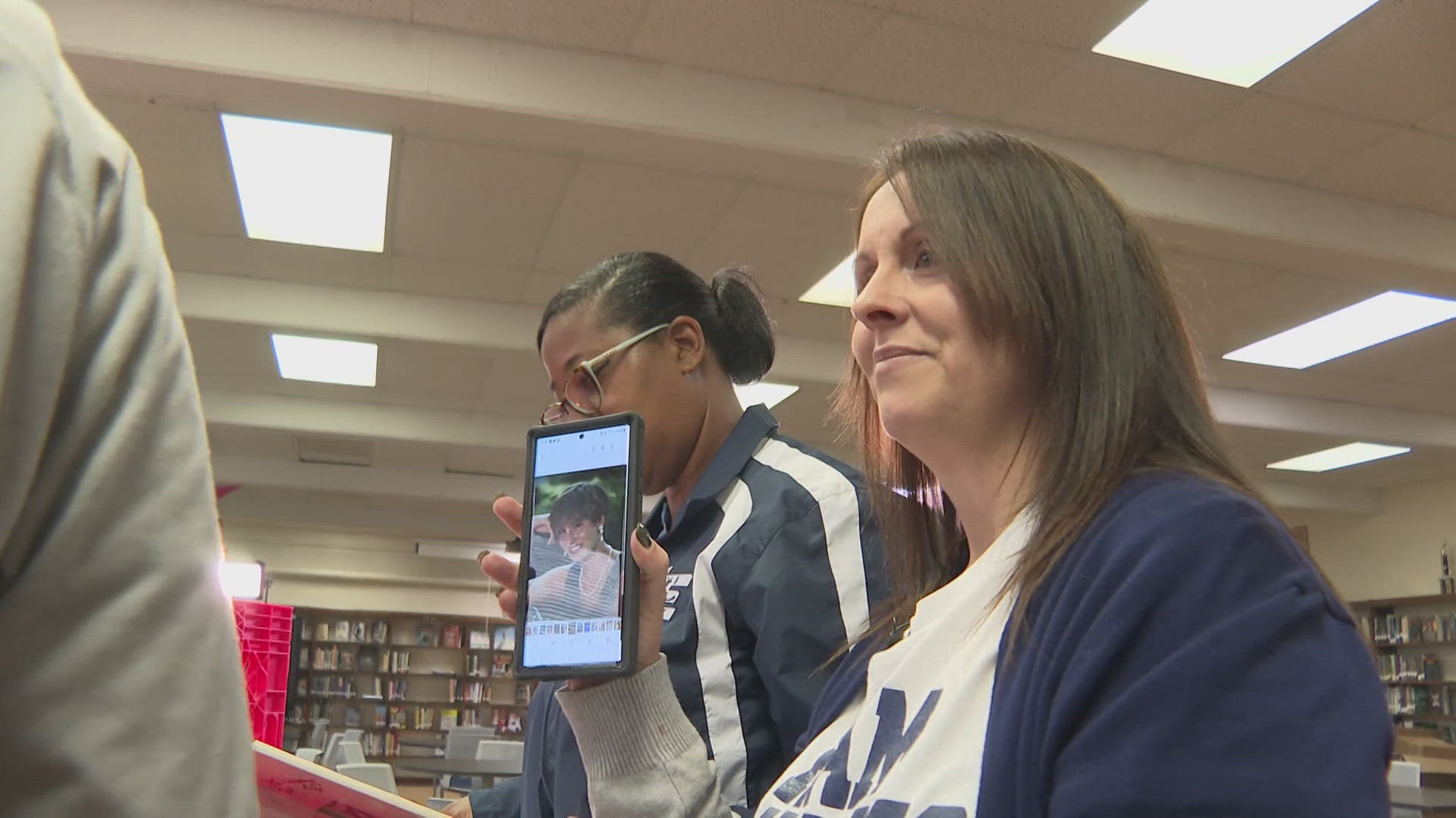 Ashley Harris has worked at Northeast Guilford High School for 25 years.