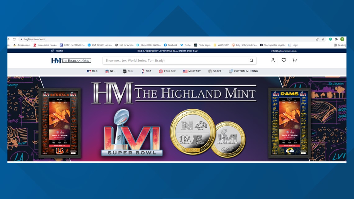 Heads or tails, Highland Mint's Super Bowl flip coin has big impact