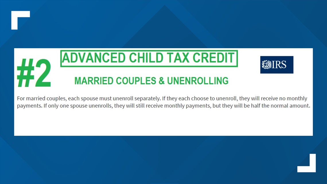 Do both spouses have to opt out of child tax credit payments?