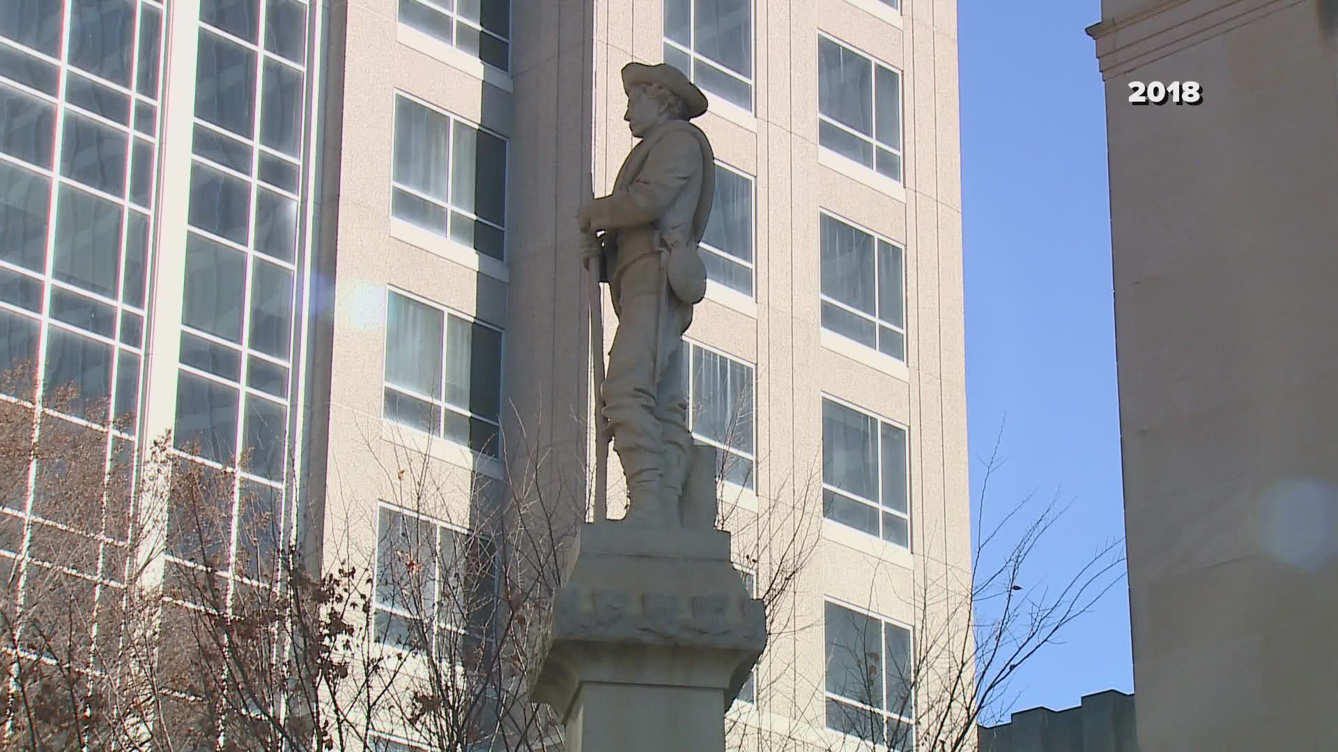 The city and the United Daughters of the Confederacy disagree about who owns the statue.