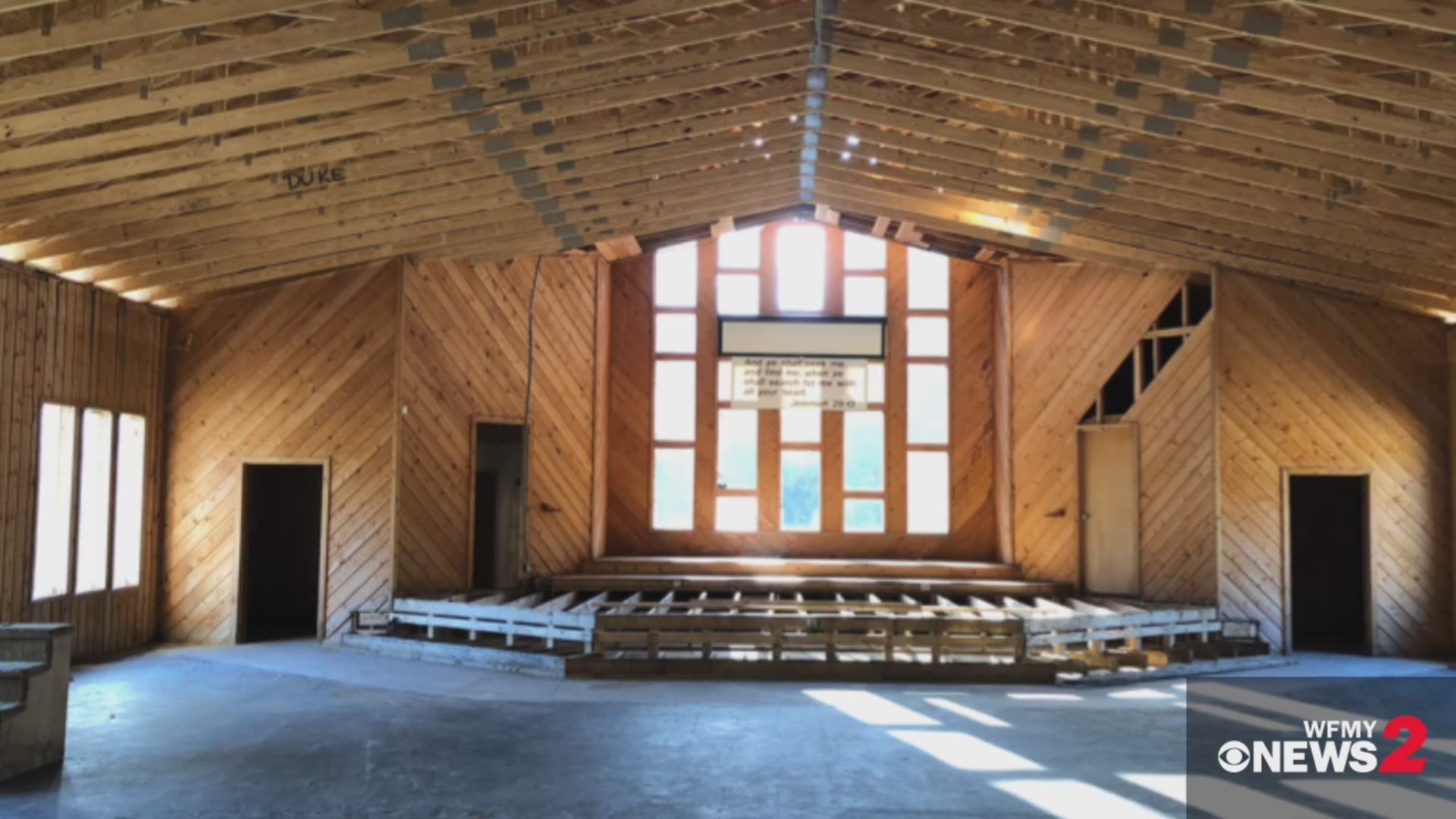 Thomasville Christian Fellowship Church is rebuilding after its roof collapsed last year. It isn't quite ready for Easter Sunday Service, but it's coming along beautifully.