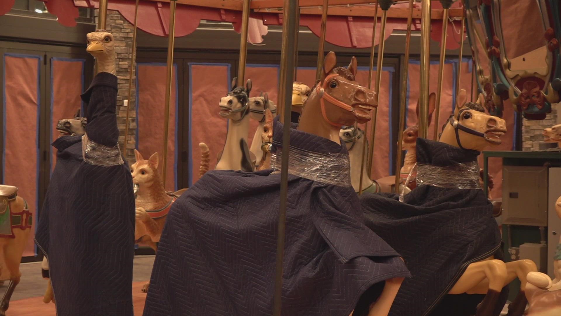 After three years of repair work, the city announced the carousel could reopen as soon as December 22.