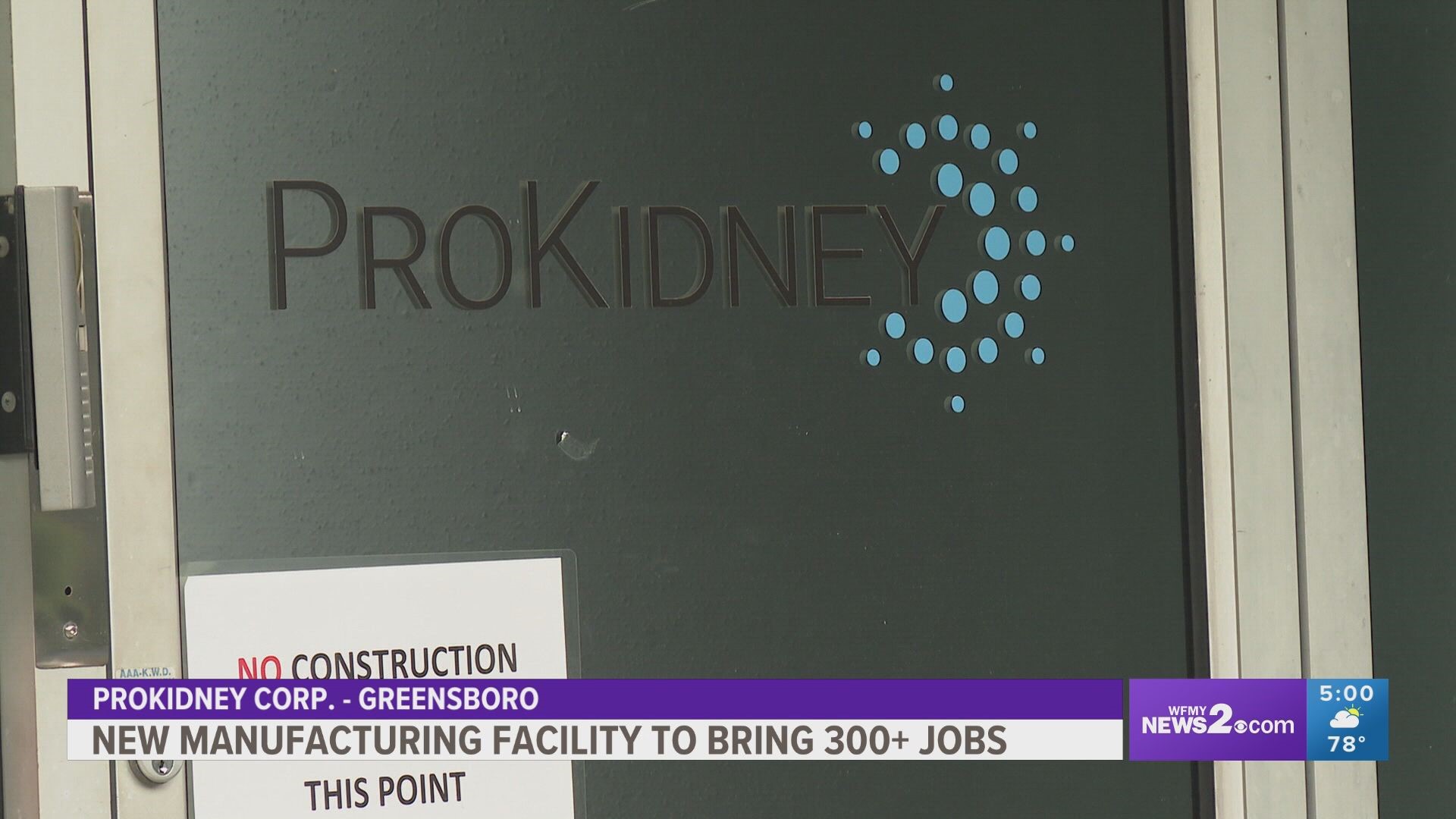 ProKidney Corp. announced plans to invest up to $485 million dollars in Guilford County.
