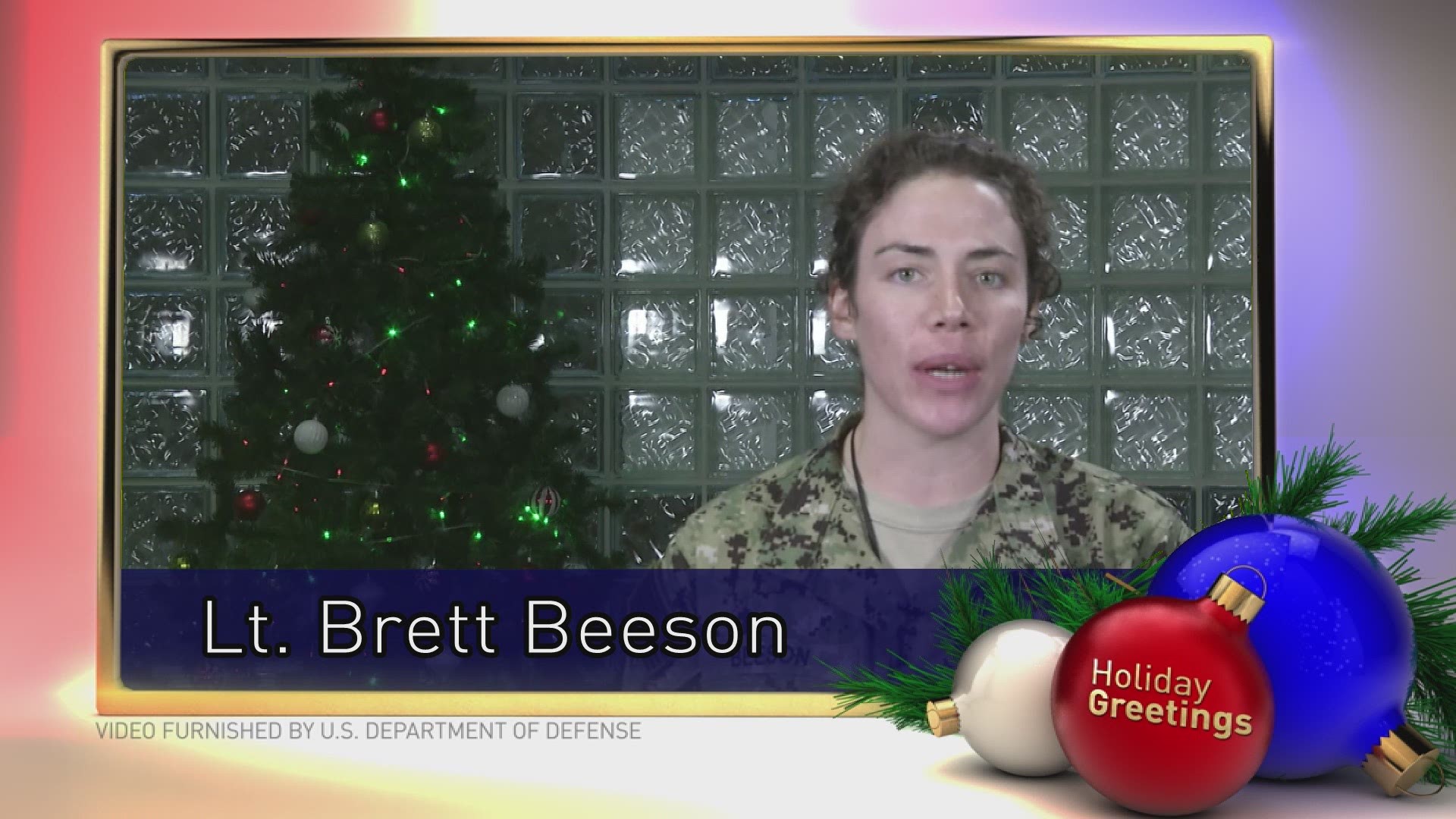 Holiday Greeting: Lt. Brett Beeson