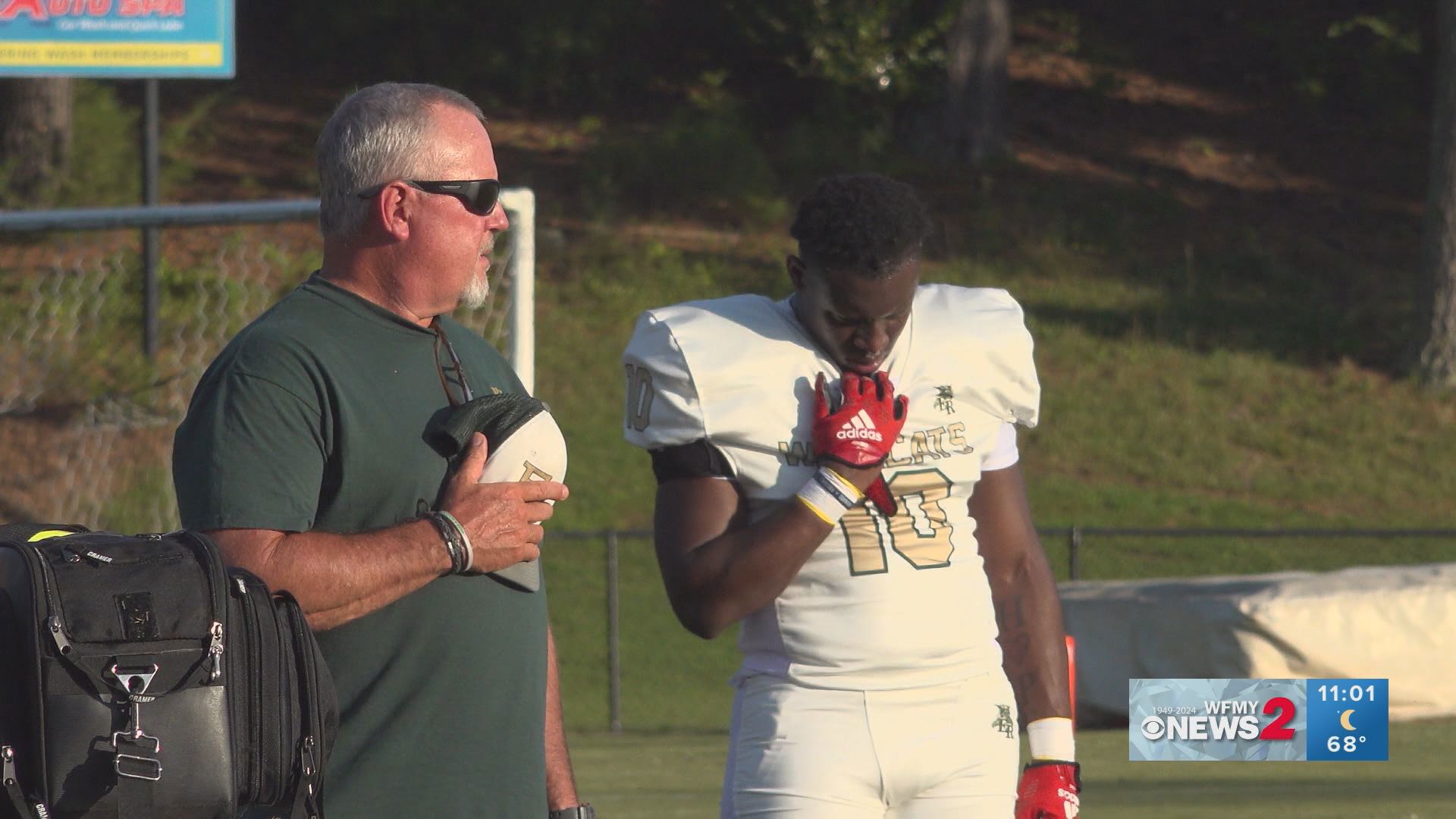 There was a moment of silence before the Eastern Randolph and Eastern Alamance High School game after two Eastern Randolph students died in a crash.