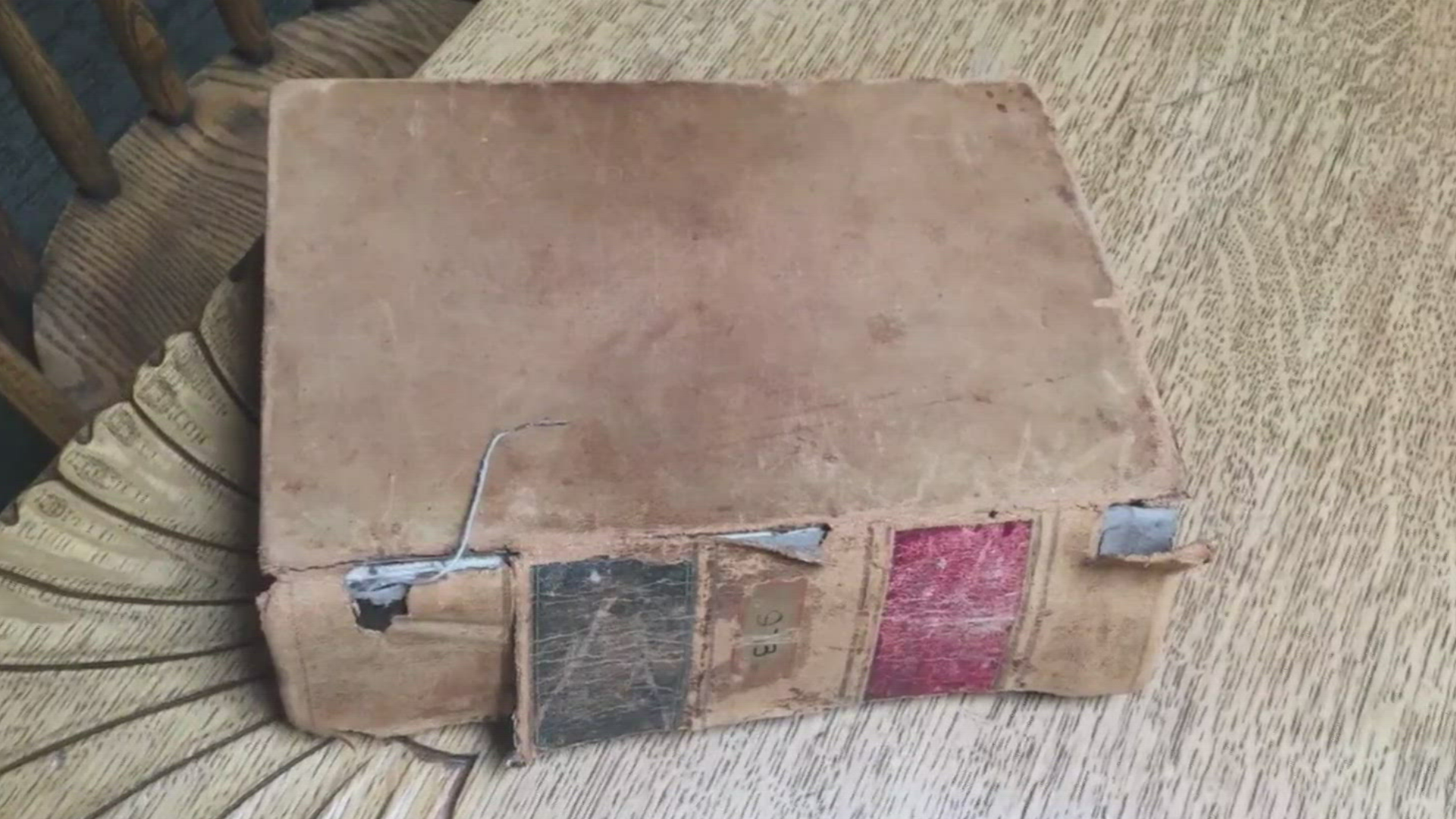An extremely overdue library book was found after being packed away for almost 100 years.