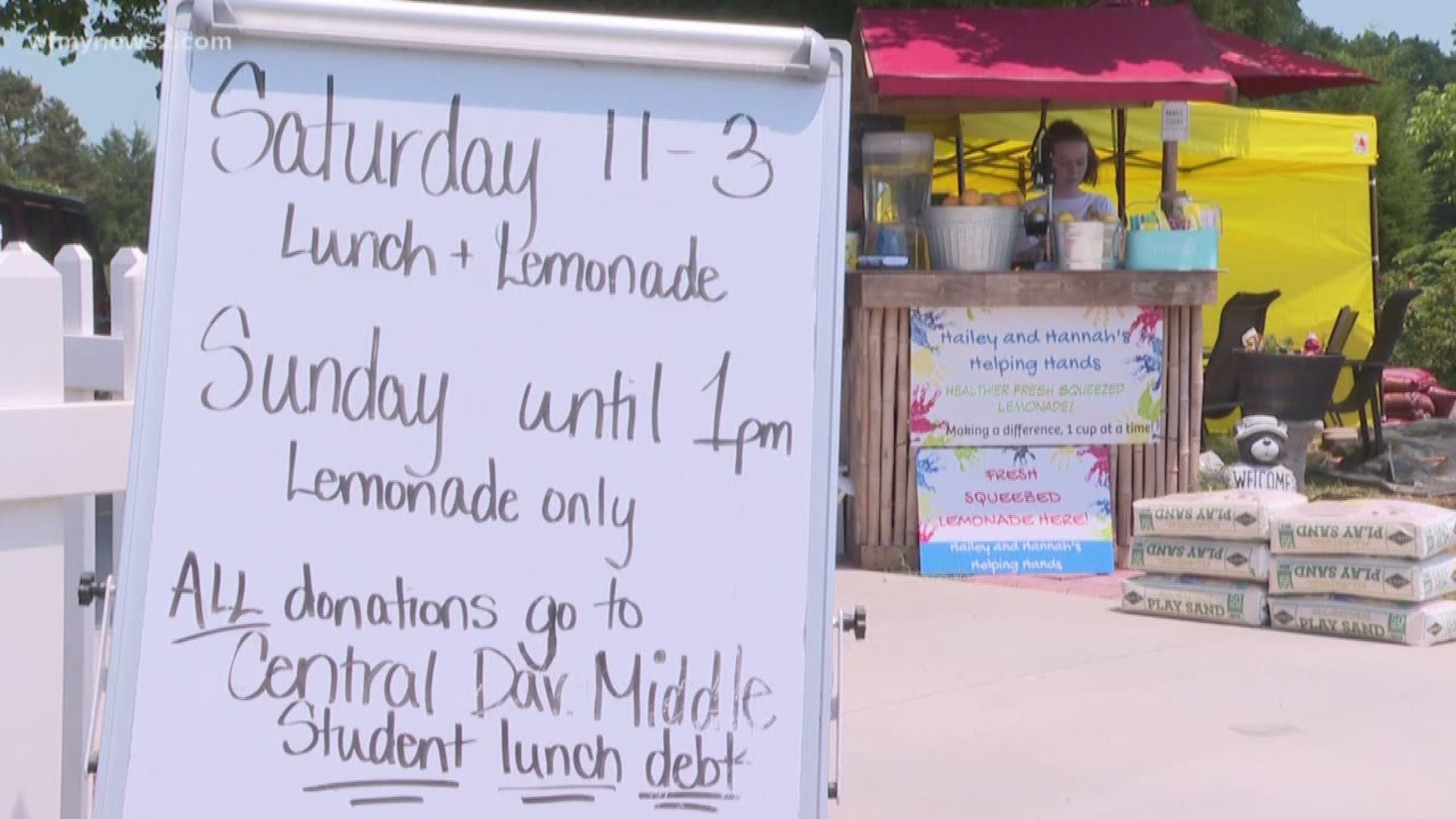 Two girls are stepping up to make sure no child has to go hungry during school