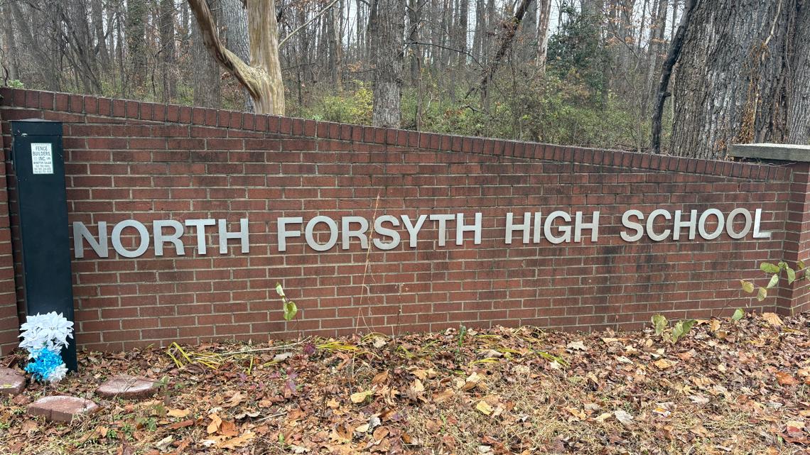 Memorial starts in front of North Forsyth High School morning after deadly stabbing
