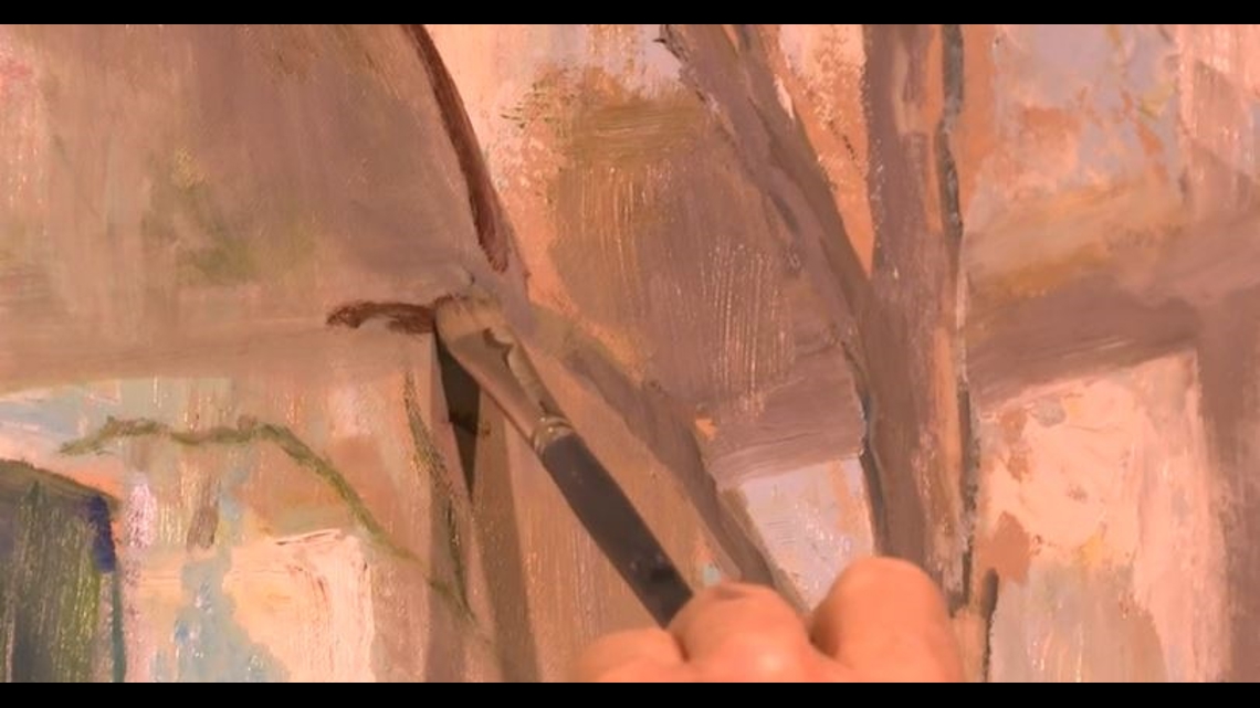 Local artist entertains restaurant goers with live painting - Vimarsana News