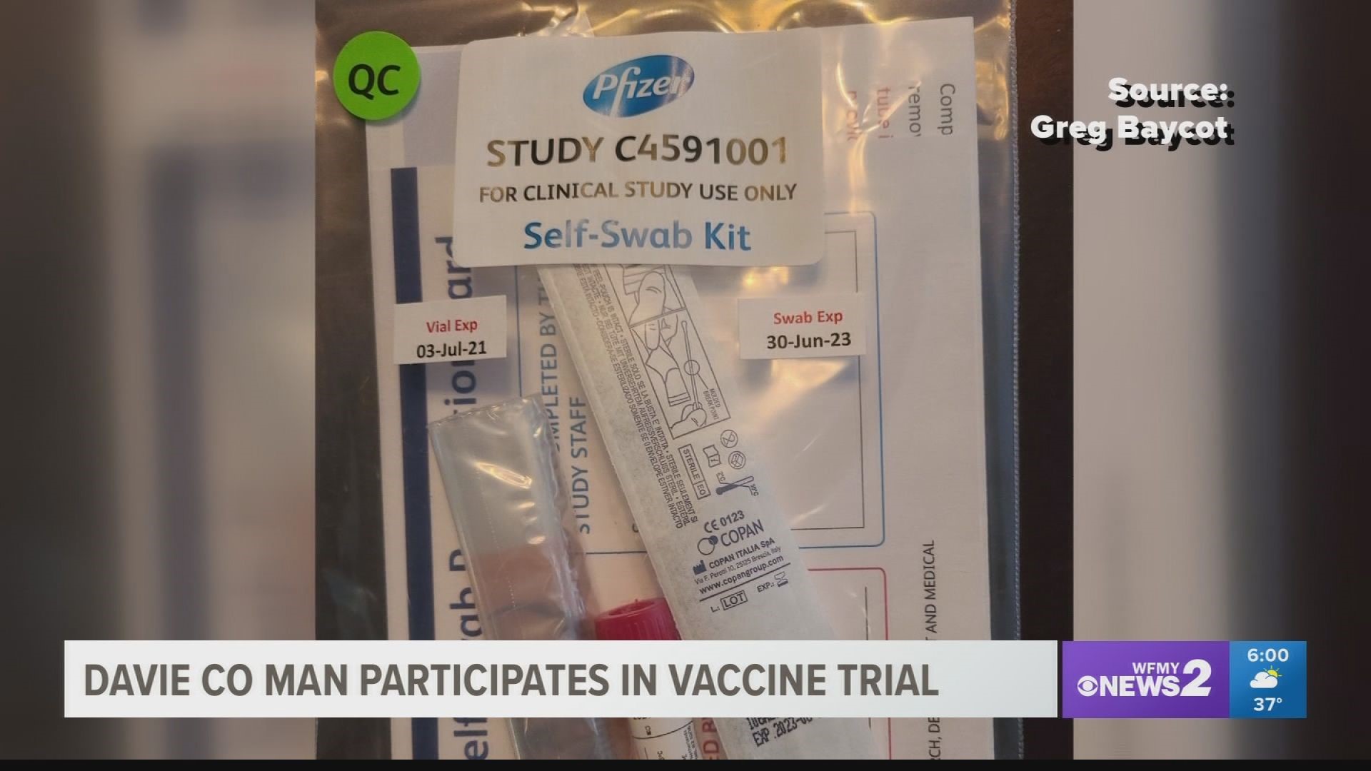 A Davie County man participated in Pfizer’s COVID-19 vaccine trial in Winston-Salem. He said he tested twice for antibodies and showed immunity from the virus.