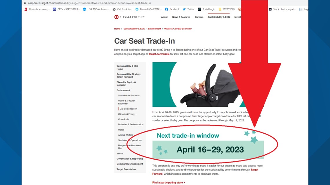 Target car seat tradein program returns April 1629, 2023