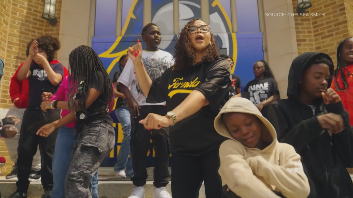 Ferndale Middle School Principal Dr. Chelsea Smith wrote and recorded a rap music video to encourage students before their end-of-grade assessments.