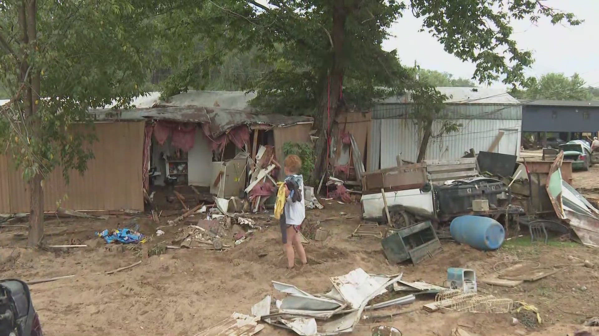 An Old Fort man said he hopped from trailer to trailer to escape the storm’s wrath.