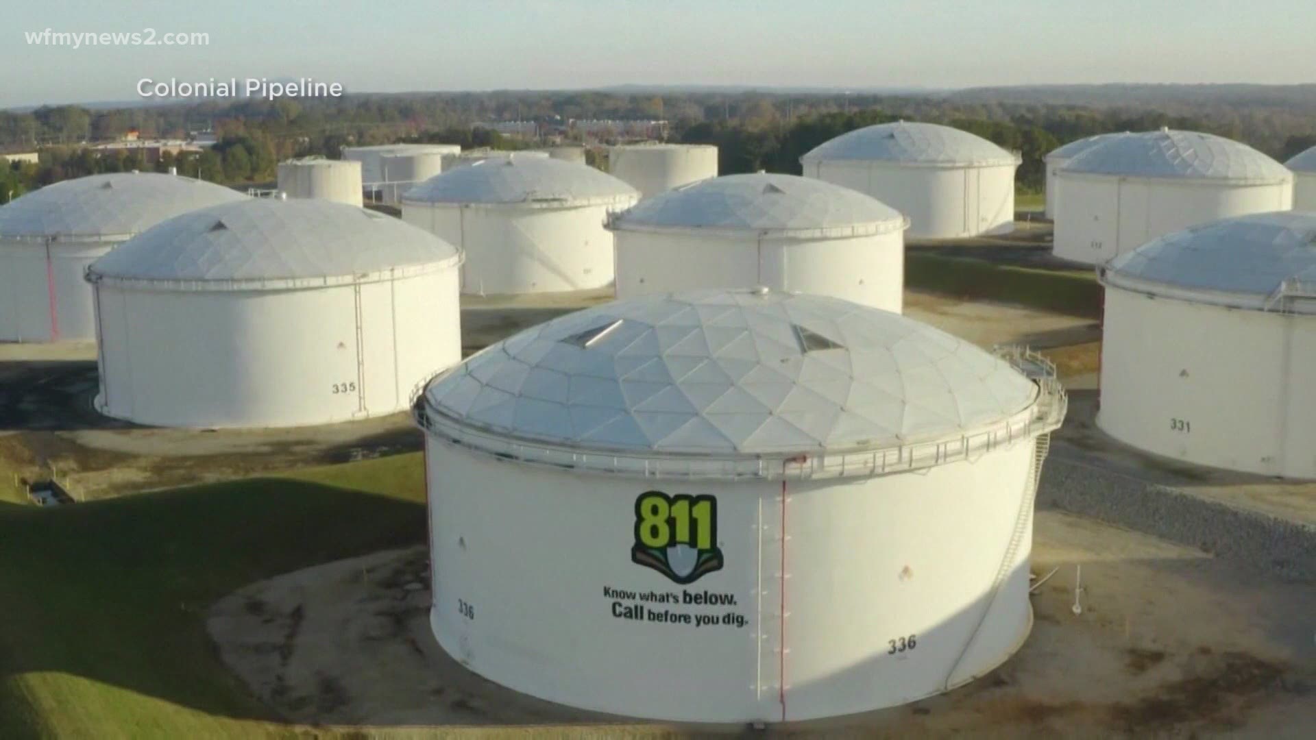 Colonial pipeline says the system will be back up by the end of the week.