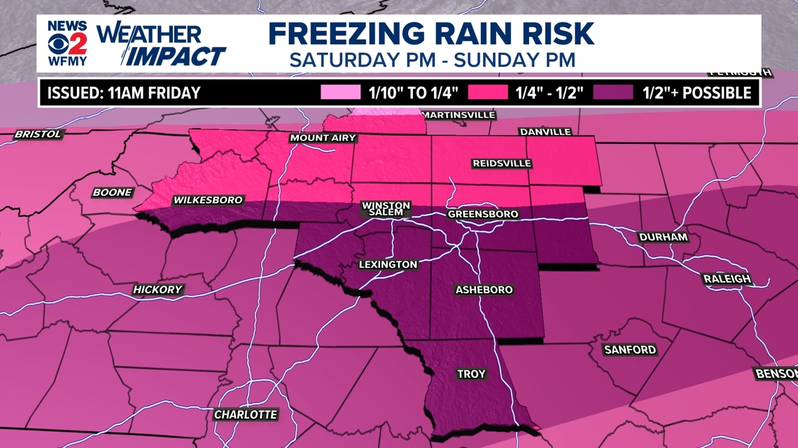 How much ice and sleet can I expect , and when ? 
