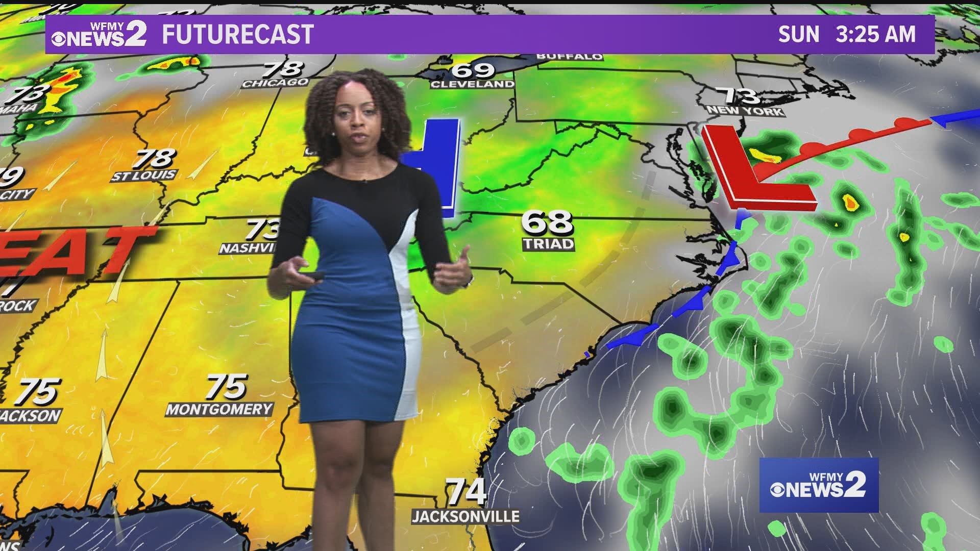 Monique Robinson's Saturday evening forecast for August 7, 2021