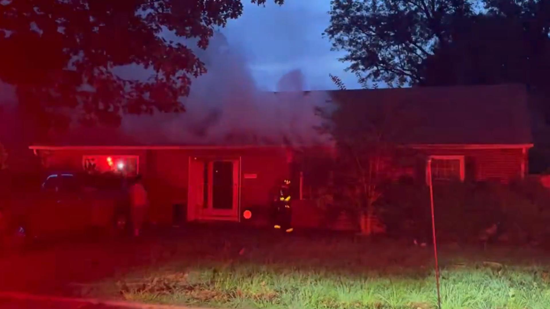 Firefighters battle house fire on Anderson Ave in Winston-Salem ...