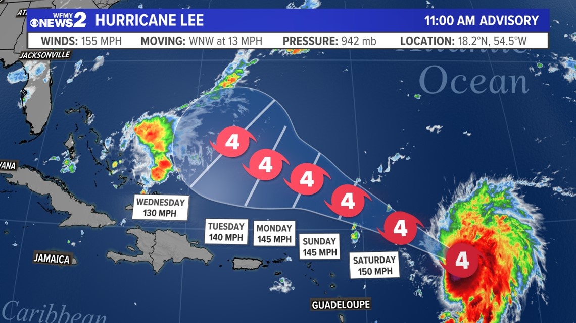 Hurricane Lee will become Cat 5 strongest storm of the year | wfmynews2.com