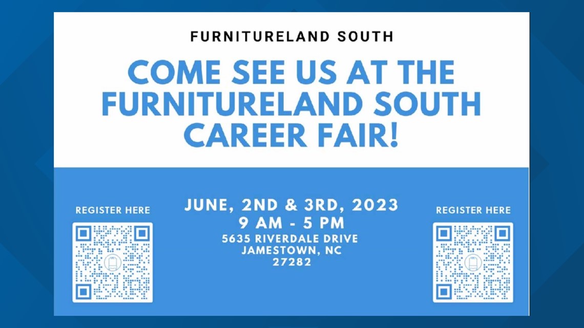 The largest retail furniture store in the US is hiring. Furnitureland South in Jamestown is holding a job fair