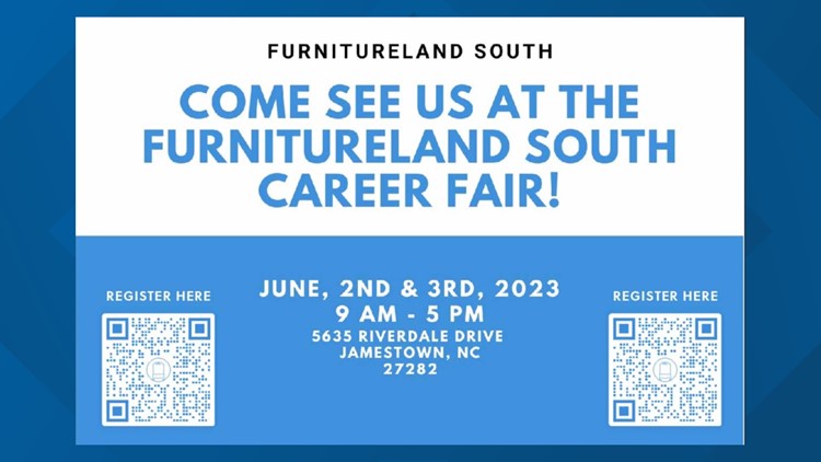 The largest retail furniture store in the US is hiring. Furnitureland South in Jamestown is holding a job fair