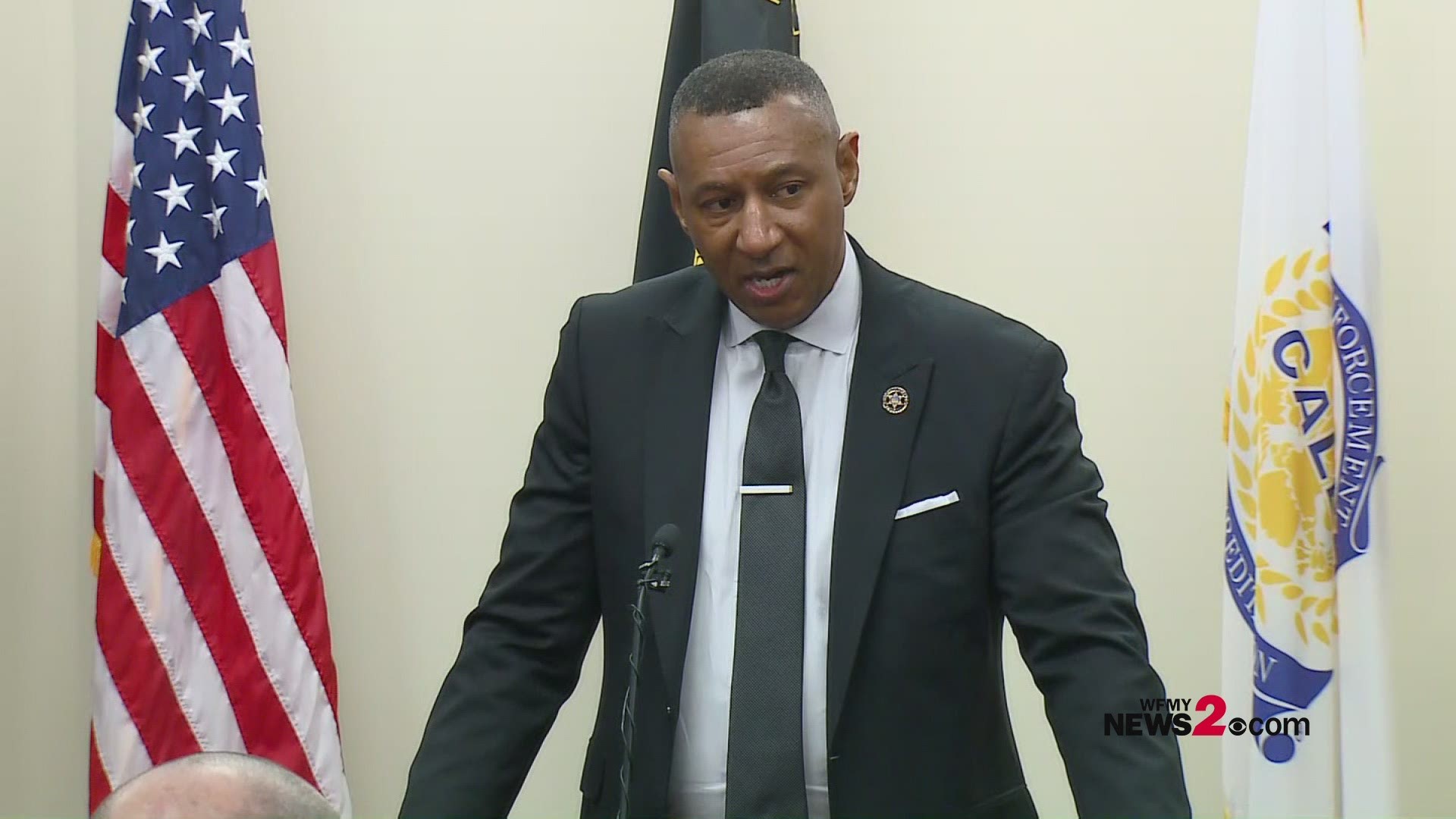 Sheriff Bobby Kimbrough says he is working with the Attorney General and the Governor’s office in order to coordinate the suspension.