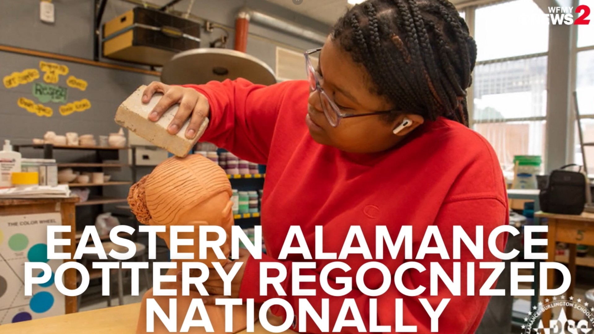 Pottery students at Eastern Alamance High School are getting recognized on a national level for their artwork.