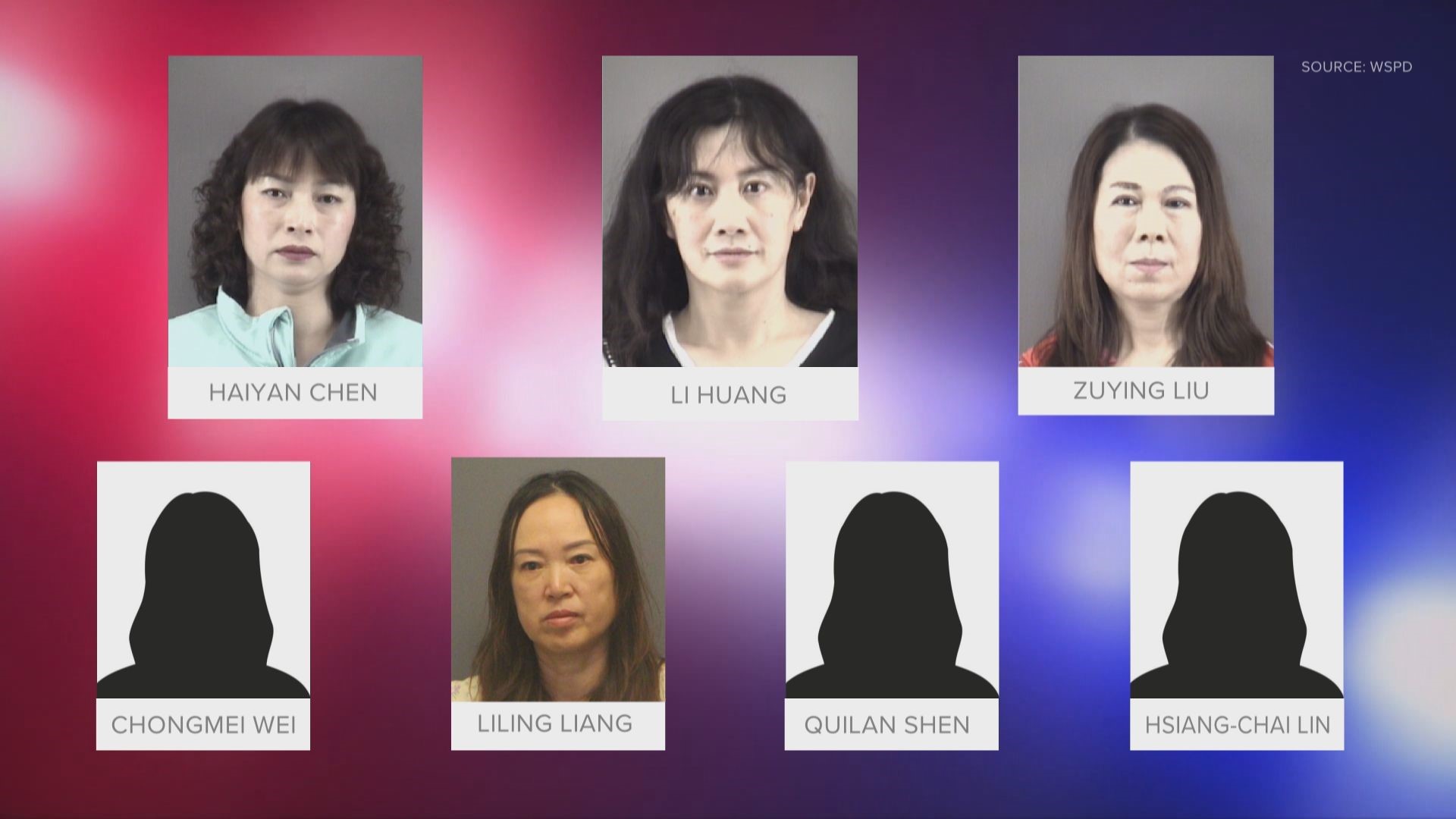 Detectives said two women, Li Huang, 49, and Chongmei Wei, 59, owned the parlors in Winston-Salem.