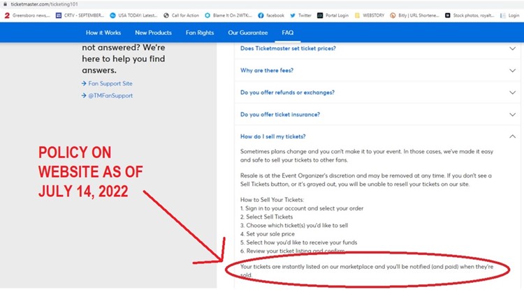 Ticketmaster Changes Payment Policy When You Re sell Tickets 