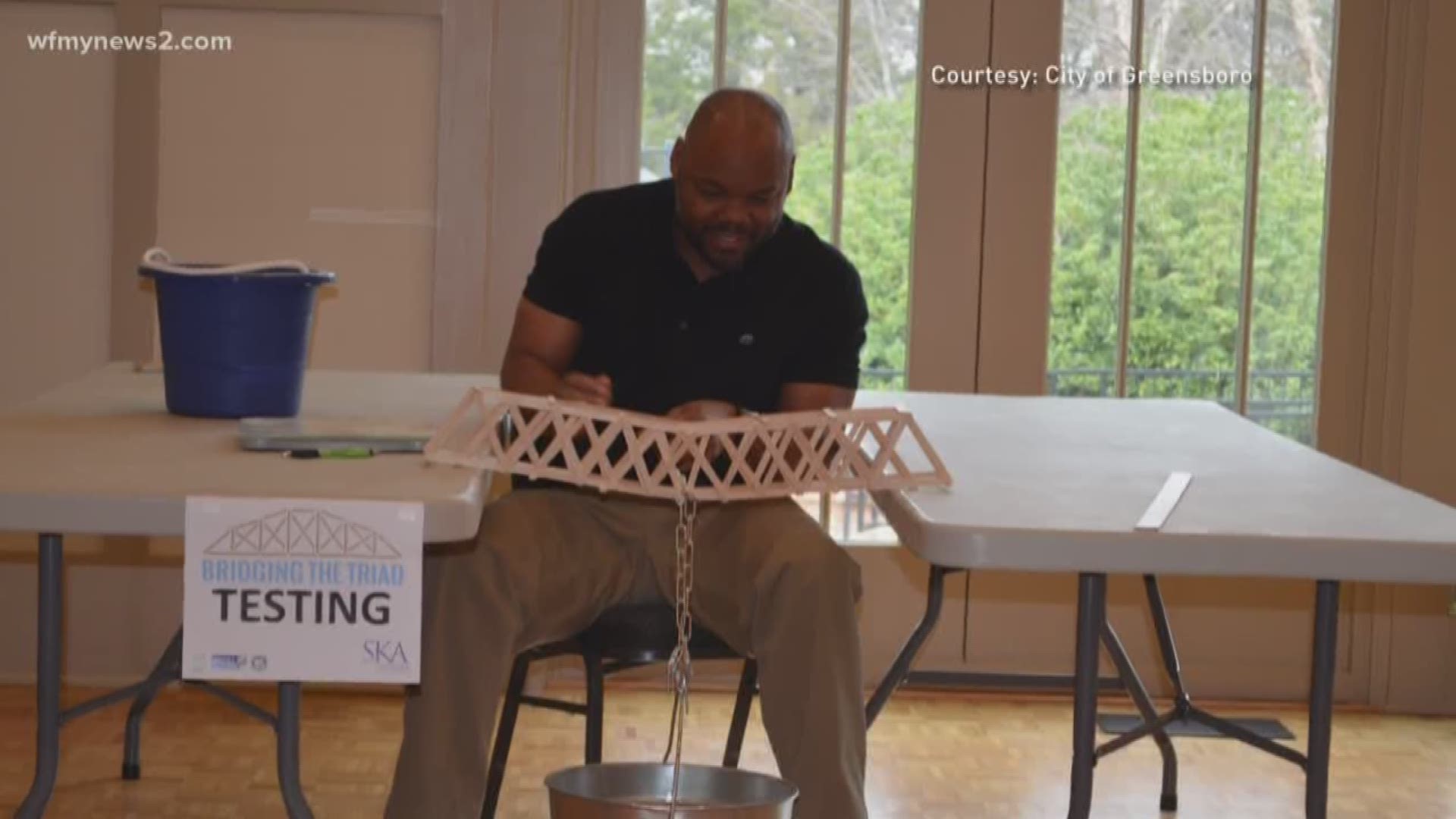 Triad Parks and Recreation Departments Host Bridge-Building Competition.