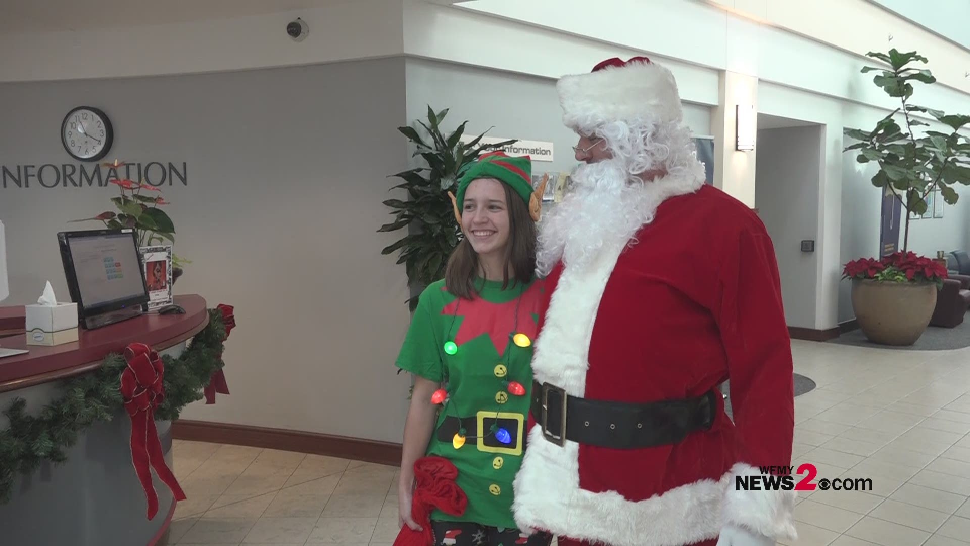 It's never too early to spread some Christmas cheer and Santa helped the Community Blood Center of the Carolinas deliver puppies to patients at Alamance Regional Medical Center.