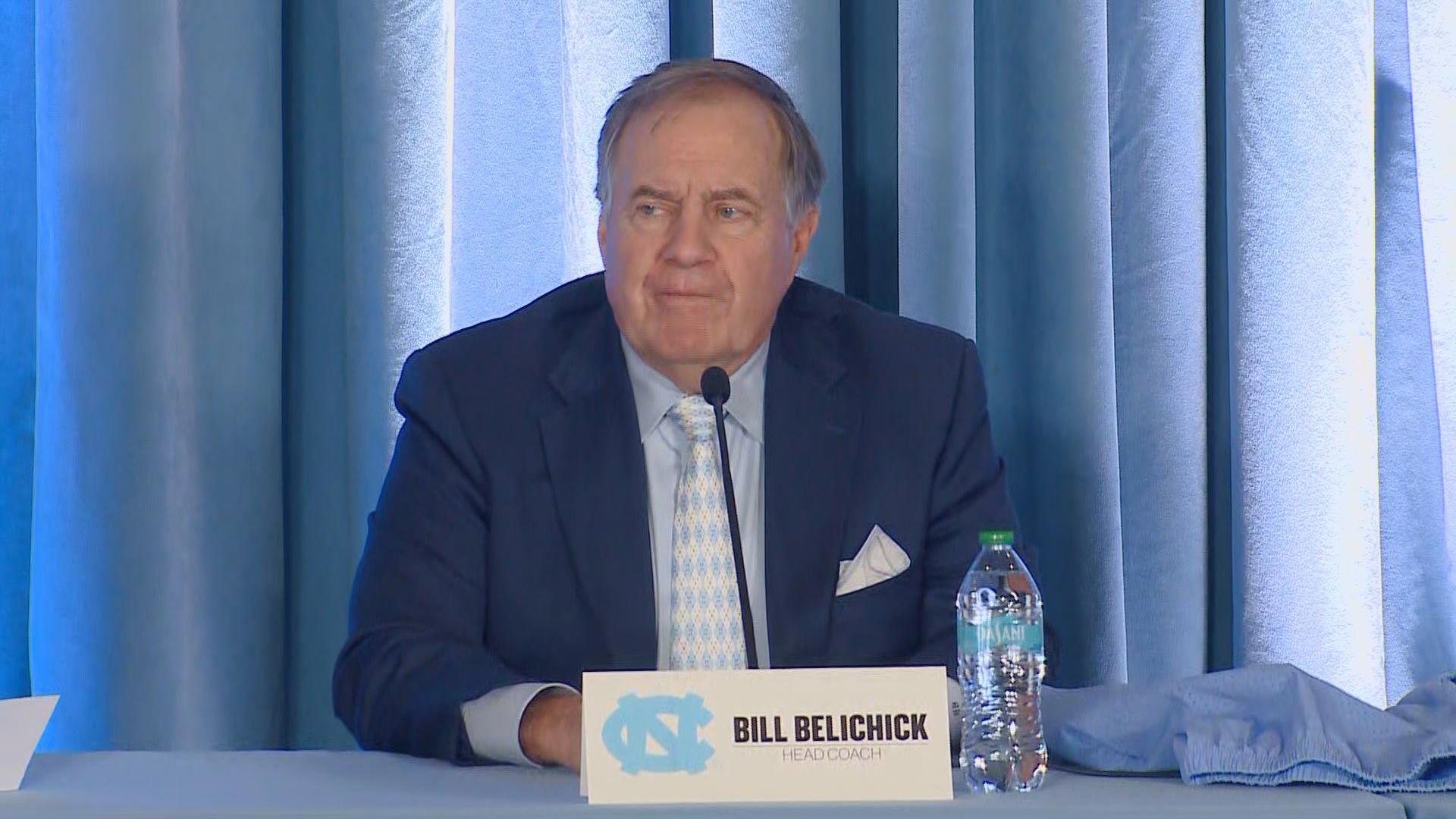 UNC held a press conference on Thursday to introduce Bill Belichick as the next head football coach.