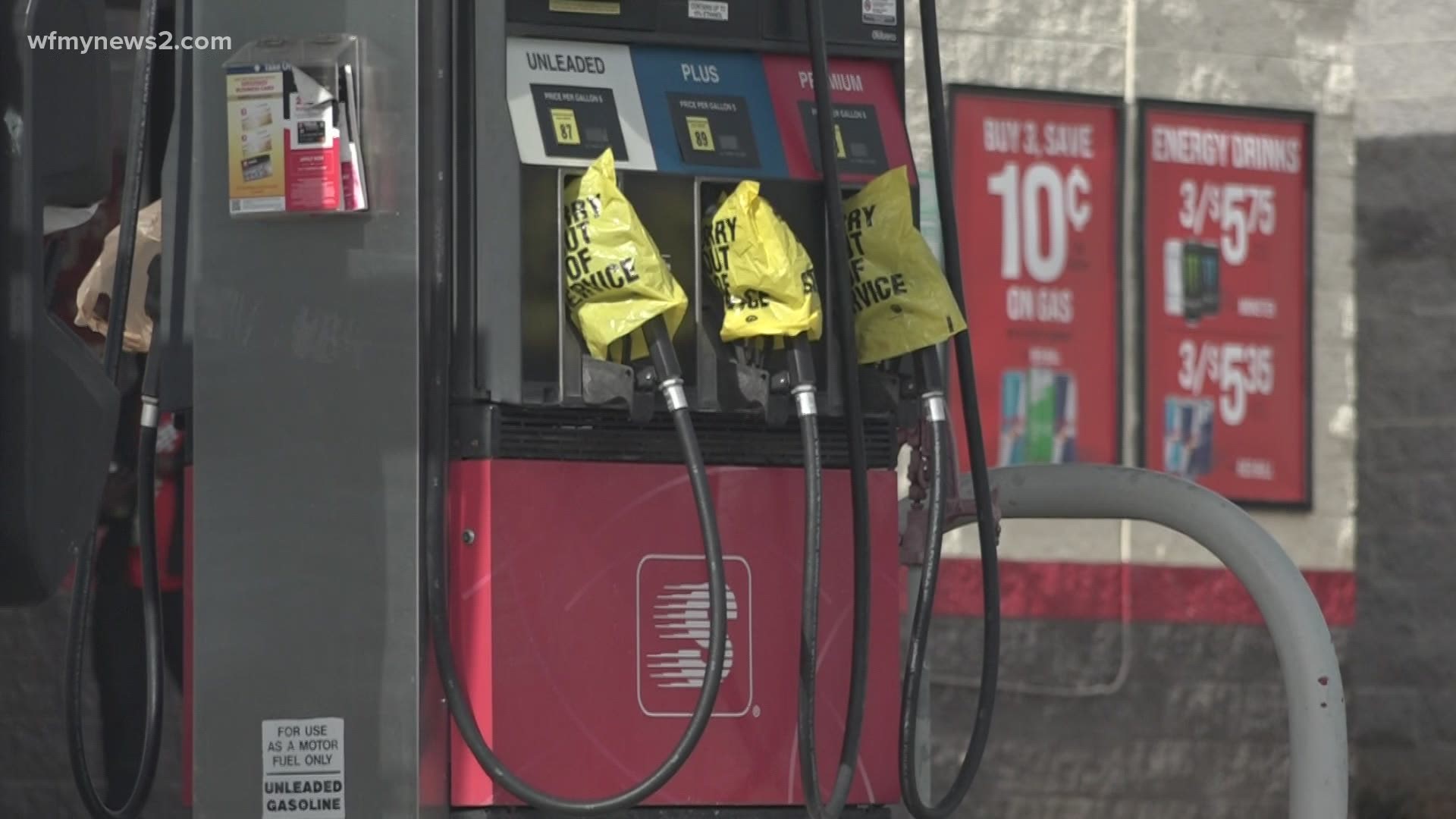 People flocked to gas stations, fearing that supply would run out. Some spots had to turn customers away.