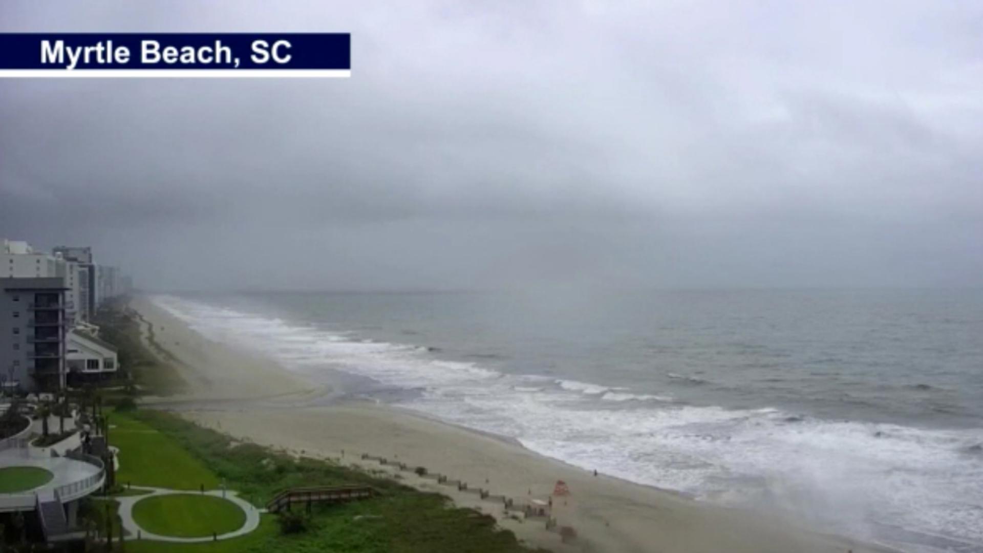 As Tropical Storm Debby makes its way to the Carolinas, take a look at how it is impacting Myrtle Beach.
